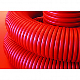 Труба гибкая двустенная для кабельной канализации д.50мм, цвет красный, в бухте 100м., без протяжки, DKC 120950