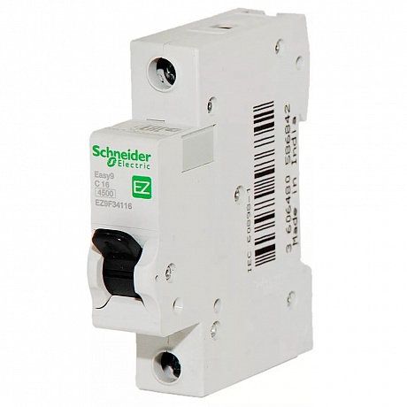 Выключатель автоматический 1П 6А характеристика C 4,5кА Schneider Electric Easy9 EZ9F34106
